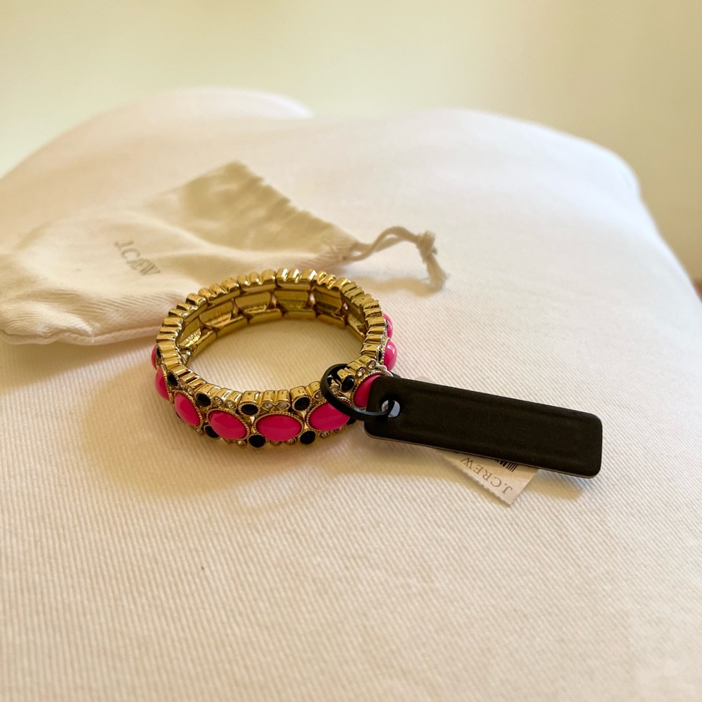 J. Crew Gold & Pink Bracelet